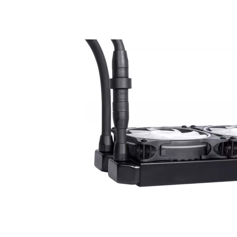 Alphacool Eisbaer Pro Aurora 360 Processor All-in-one liquid cooler 12 cm Black, White 1 pc(s)