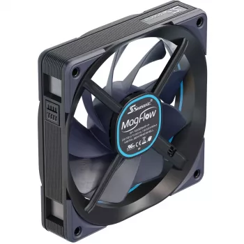 MagFlow 1225 PWM (1-Fan Kit) 120.4 x 124.2 x 26.6mm / Fluid Dynamic Bearing / 63.33 CFM / 33.78 dBa / 2200 rpm / Magnetic Cables for easy installation (MAGFLOW-1)