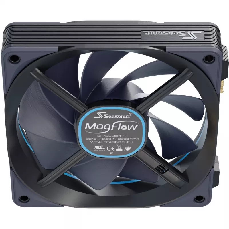 MagFlow 1225 PWM (1-Fan Kit) 120.4 x 124.2 x 26.6mm / Fluid Dynamic Bearing / 63.33 CFM / 33.78 dBa / 2200 rpm / Magnetic Cables for easy installation (MAGFLOW-1)