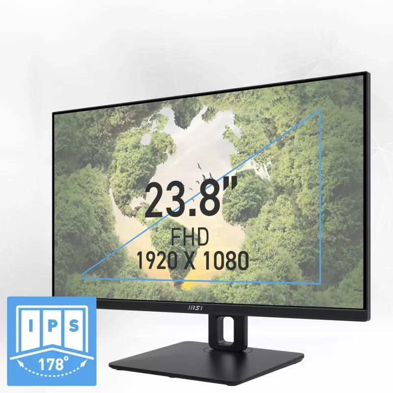 MSI Pro MP245PG 24 inch IPS FHD HDMI/DP Pivot - Flat Screen - 61 cm
