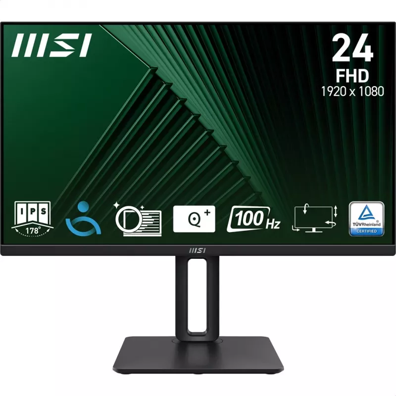 MSI Pro MP245PG 24 inch IPS FHD HDMI/DP Pivot - Flat Screen - 61 cm