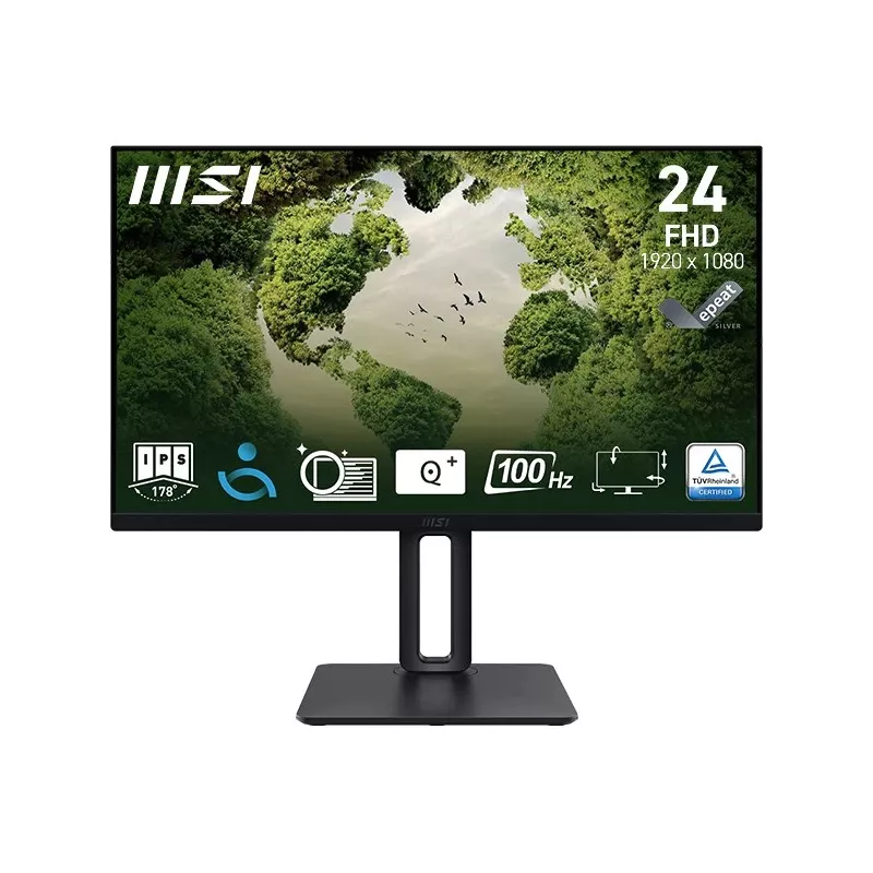 MSI Pro MP245PG 24 inch IPS FHD HDMI/DP Pivot - Flat Screen - 61 cm