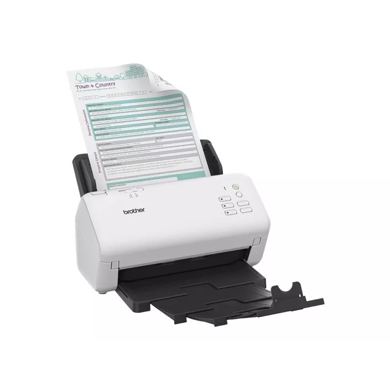 ADF scanner Brother ADS-4300N — A4, 600 x 600 DPI, duplex, 80-sheet ADF, Dual CIS, LED (Black/White)