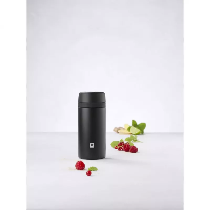 Vacuum Flask ZWILLING THERMO 0.42 L, stainless steel, Black, 7 h hot / 10 h cold