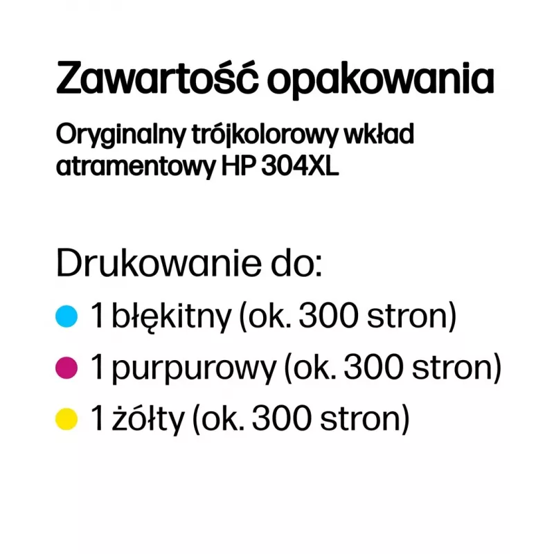 HP 304XL Tri-color Original Ink Cartridge
