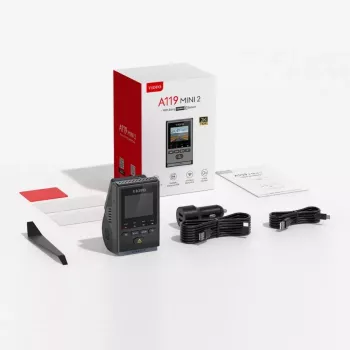 Dash Camera VIOFO A119 MINI 2-G GPS – 1‑ch Quad HD 2560×1440, Sony STARVIS 2 IMX675, 60 fps, 140° F1.6, GPS, Wi‑Fi, Dual‑band, Parking mode
