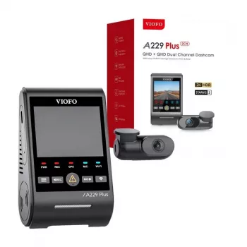 Dash Cam VIOFO A229 PLUS 2CH 2K + 2K WiFi GPS A229 PLUS 2CH-G