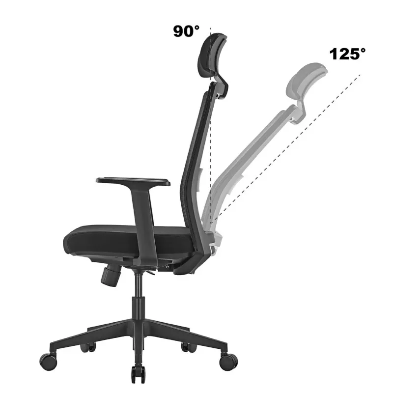 Ergo Office ER-425 Ergonomic High-Back Office Chair, max 150 kg, swivel, adjustable support