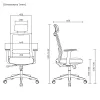 Ergo Office ER-425 Ergonomic High-Back Office Chair, max 150 kg, swivel, adjustable support