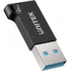 Unitek USB-C to USB-A adapter A1049ABK01 — black, USB-C (female) to USB-A (male) compact adapter