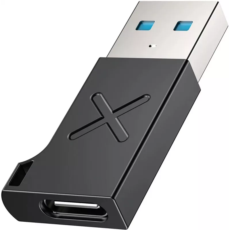 Unitek USB-C to USB-A adapter A1049ABK01 — black, USB-C (female) to USB-A (male) compact adapter