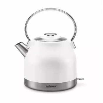 Zelmer ZCK7940 electric kettle 1.5 L 2200 W Stainless steel, White