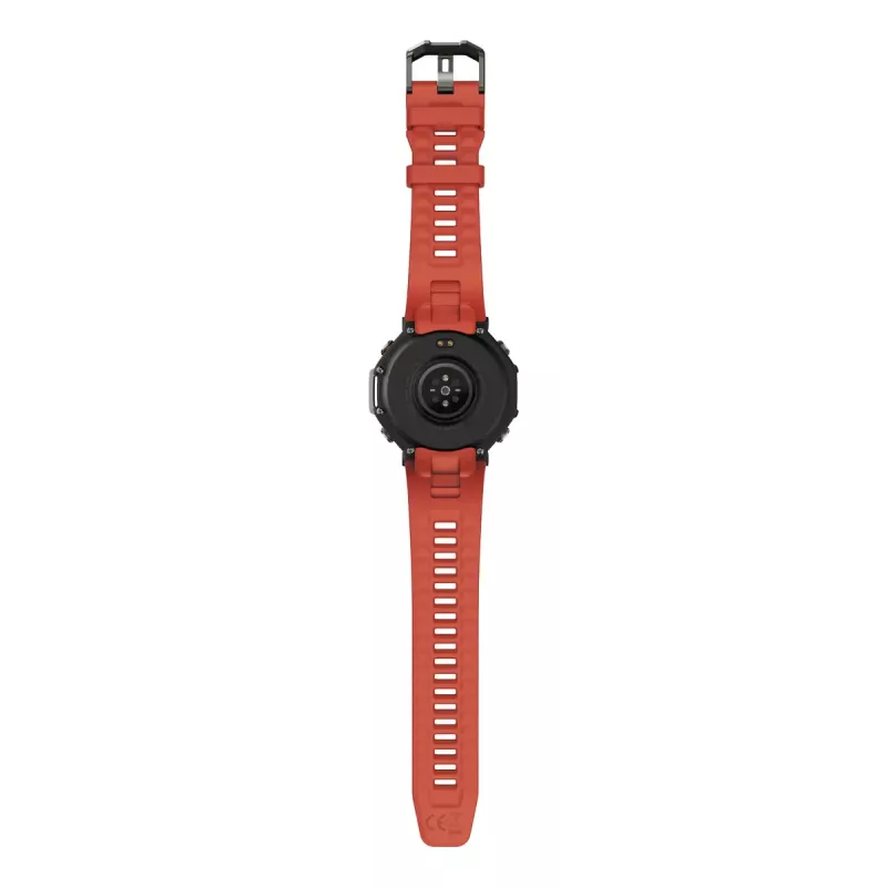 Smartwatch Amazfit T-Rex 3 Lava — 1.5 inch AMOLED, 480×480, GPS, 700 mAh, 32 GB, stainless steel case, silicone band
