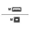 Logilink USB 2.0 connection cable USB-A to USB-B USB A male USB B male