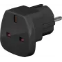 Wentronic Goobay Travel Adapter, Black - UK-Socket > Type F (Type F, CEE 7/7) (94271)
