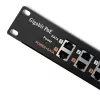 Patch panel QOLTEC 54478 12 ports PoE Black