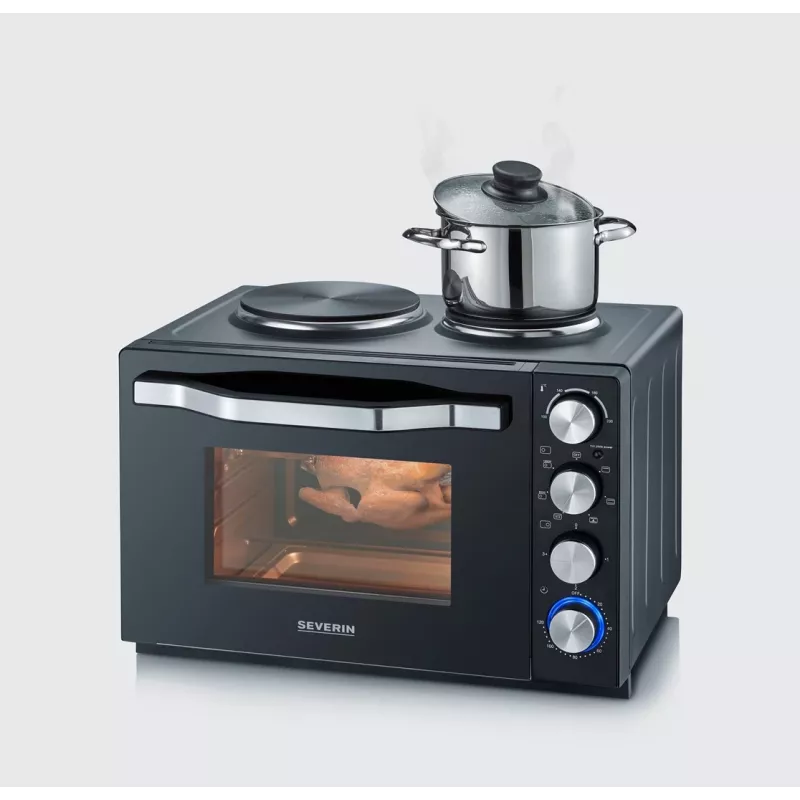 Severin TO 2073 XXL toaster oven 60 L 2200 W Black Grill