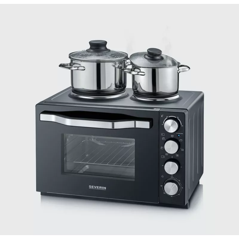 Severin TO 2073 XXL toaster oven 60 L 2200 W Black Grill