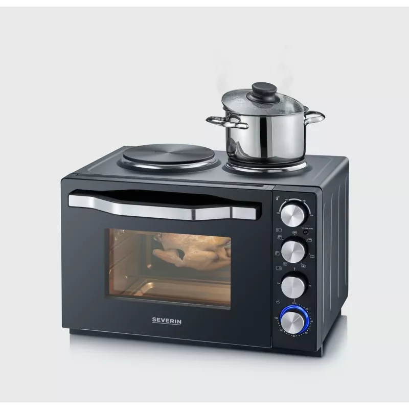 Severin TO 2073 XXL toaster oven 60 L 2200 W Black Grill