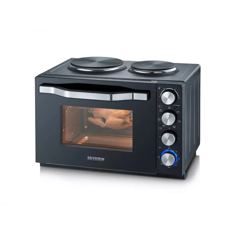 Severin TO 2073 XXL toaster oven 60 L 2200 W Black Grill