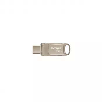 USB flash drive PATRIOT PS256GT560DS5D 256GB USB 3.2 (USB-A/USB-C) swivel, silver, 120 MB/s
