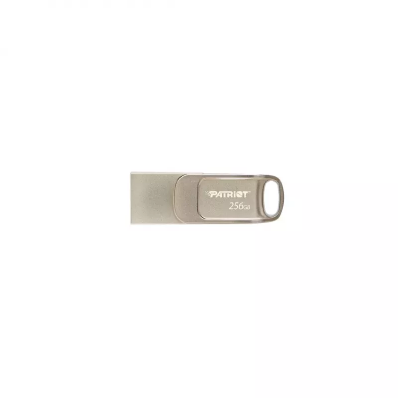 USB flash drive PATRIOT PS256GT560DS5D 256GB USB 3.2 (USB-A/USB-C) swivel, silver, 120 MB/s