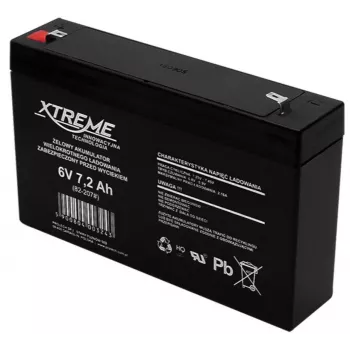 BLOW UPS battery XTREME 6 V 7.2 Ah, 1 cell, Black