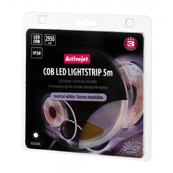 Activejet AJE-COB 5m neut strip light Universal strip light Indoor