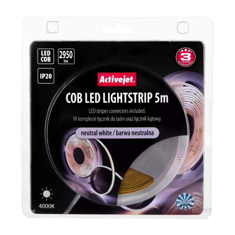 Activejet AJE-COB 5m neut strip light Universal strip light Indoor