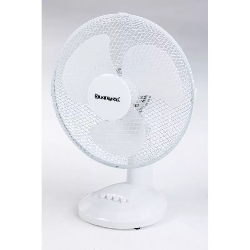 Table household blade fan Ravanson WT-1040 — 43 cm, 3 blades, 3 speeds, 45 W, plastic housing, grey