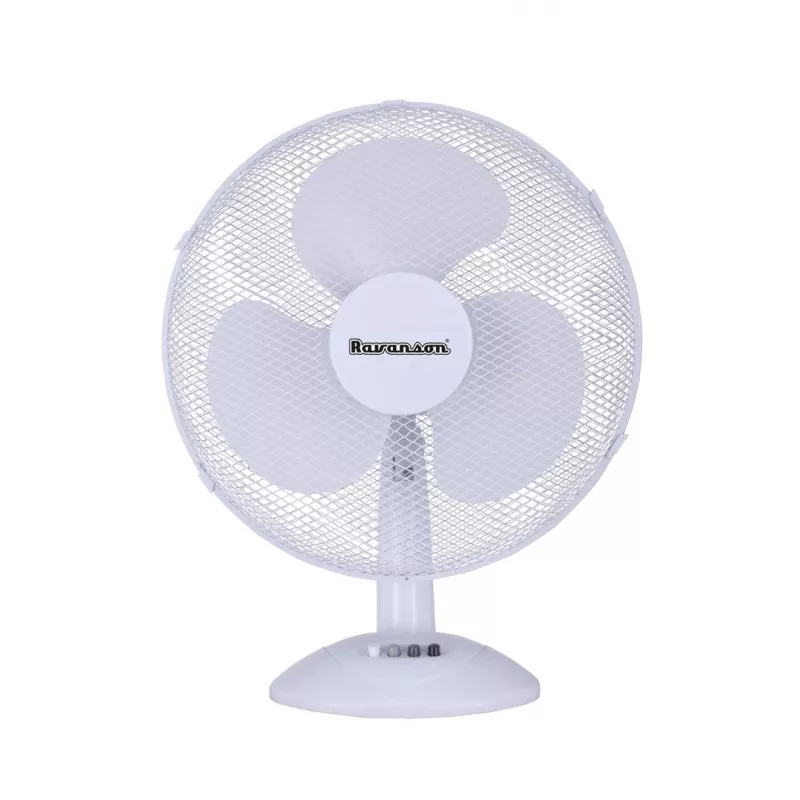 Table household blade fan Ravanson WT-1040 — 43 cm, 3 blades, 3 speeds, 45 W, plastic housing, grey