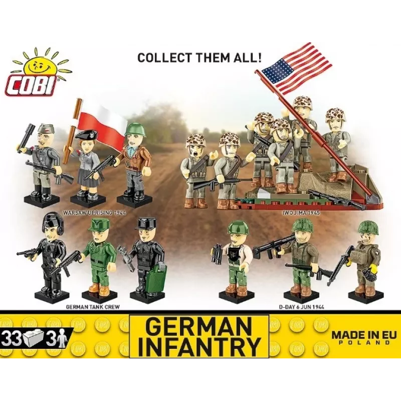 Building Blocks German Infantry - 3-Figure Set