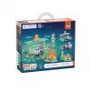 Toy building set Marioinex Mini Waffle Blocks Gas Station, 148 pieces, multicolour, ages 6+