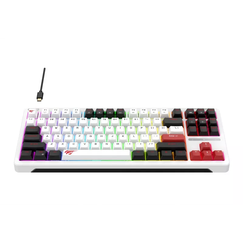Havit KB902L gaming keyboard 80% wired USB QWERTY 88 keys RGB LED