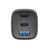 Havit UC20 three-port GaN 65W travel charger black