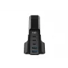 HAVIT Travel Charger UCLE004 EU 140W Five-Port GaN Black