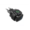 Havit UC132 EU GaN 22W dual-port charger wireless charging black