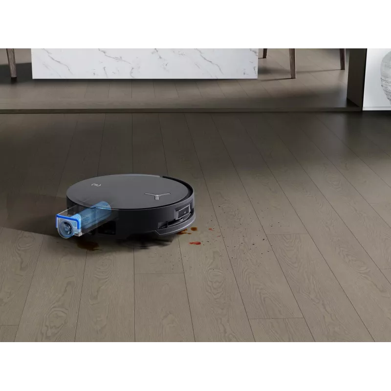 Robot vacuum Ecovacs Deebot X8 Omni — black, 5200 mAh battery, 128 min runtime, dust bag 0.22 L, wet mopping, auto base station