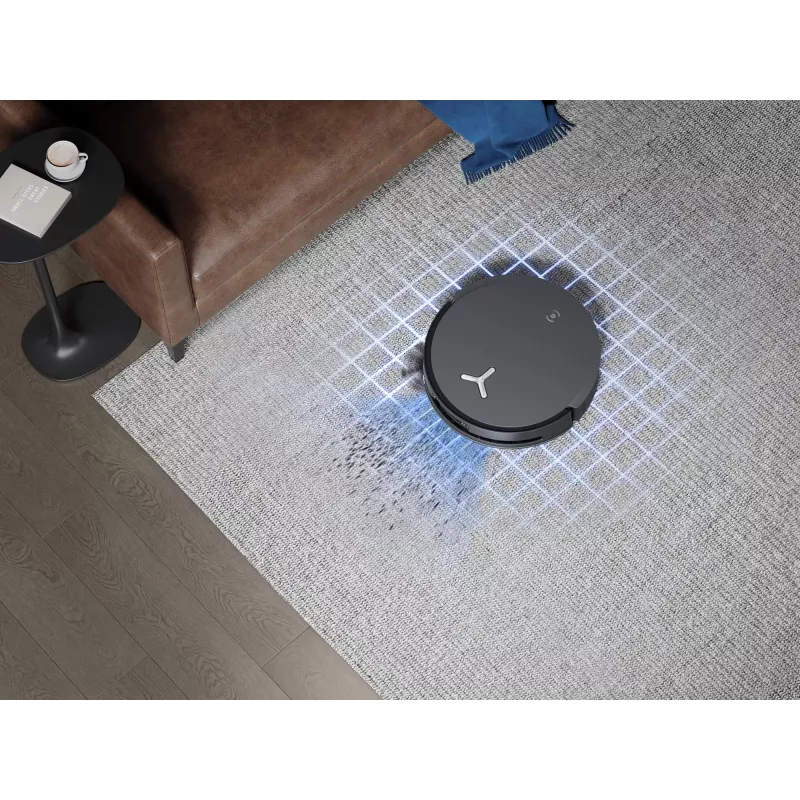 Robot vacuum Ecovacs Deebot X8 Omni — black, 5200 mAh battery, 128 min runtime, dust bag 0.22 L, wet mopping, auto base station