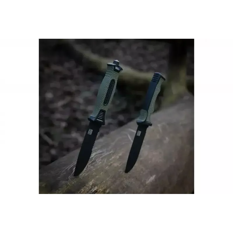 Tactical knife 101 INC Model 9242 fixed blade, stainless steel 3Cr13, 120 mm blade, green handle, sheath