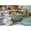 Staub Round Cast Iron Casserole 5.2 L, Mint - La Cocotte 26 cm