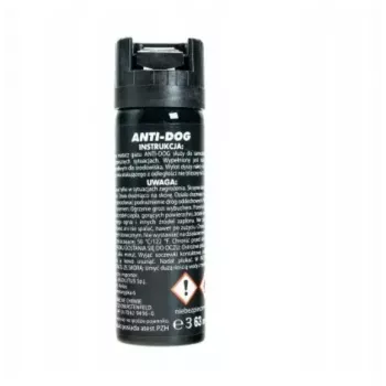 Pepper spray TW 1000 Anti-dog PEPPER-FOG 63 ml cone — 63 ml, 2,000,000 SHU, max range 3 m, black