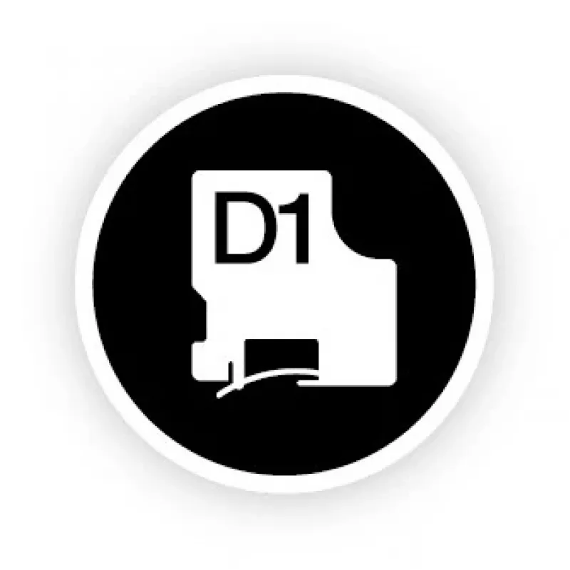 DYMO D1 Durable - Black on White - 12mm