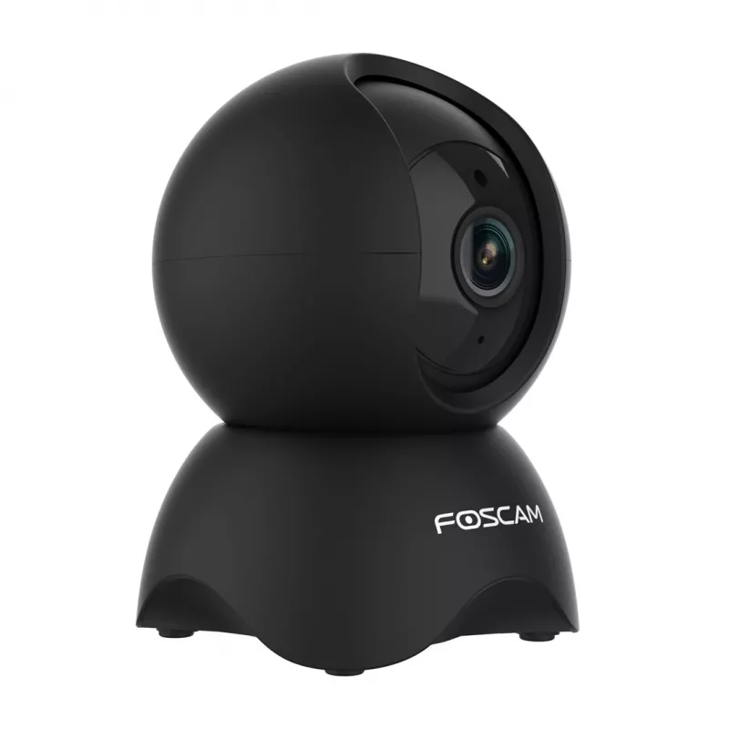 IP security camera Foscam X5, bulb form, 5 MP (2560×1920), Wi‑Fi & Ethernet, MicroSD up to 256 GB, 360° pan/tilt, 6x digital zoom, night vision 8 m