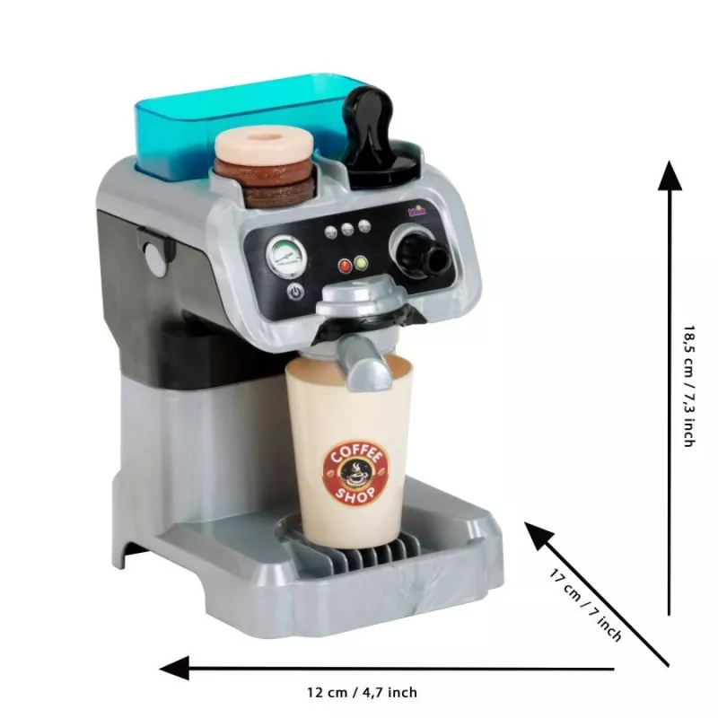 Espresso machine KLEIN 9510 compact design, child-friendly toy espresso maker