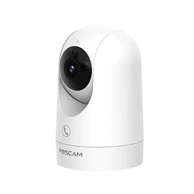 IP security camera Foscam R8M White — 8 MP 4K (3840×2160), 2.8 mm glass lens, 350° horizontal / 150° vertical, 2.4G/5G Wi‑Fi, microSD up to 256GB