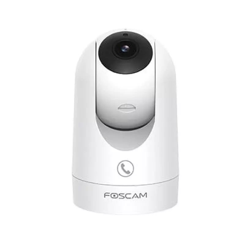 IP security camera Foscam R8M White — 8 MP 4K (3840×2160), 2.8 mm glass lens, 350° horizontal / 150° vertical, 2.4G/5G Wi‑Fi, microSD up to 256GB