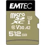 Memory Card Emtec 512GB MicroSDXC UHS-I ECMSDM512GXC10SP