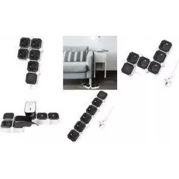 LogiLink 5 sockets 15m black and white