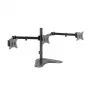 LOGILINK BP0174 Triple monitor mount 17-27inch arm length each 658 mm with smartphone holder aluminum